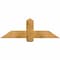 Ekena Millwork Eugene Rough Sawn Timber Gable Bracket, Western Red Cedar, 48"W x 16"H x 2"D x 6"F, 8/12 Pitch GBW048X16X0206EUG00RWR - alternate 1
